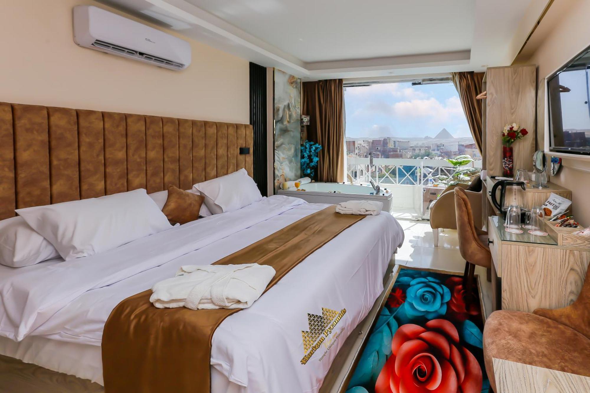 Horizon Pyramid View Inn Kafret el-Gabal Екстериор снимка