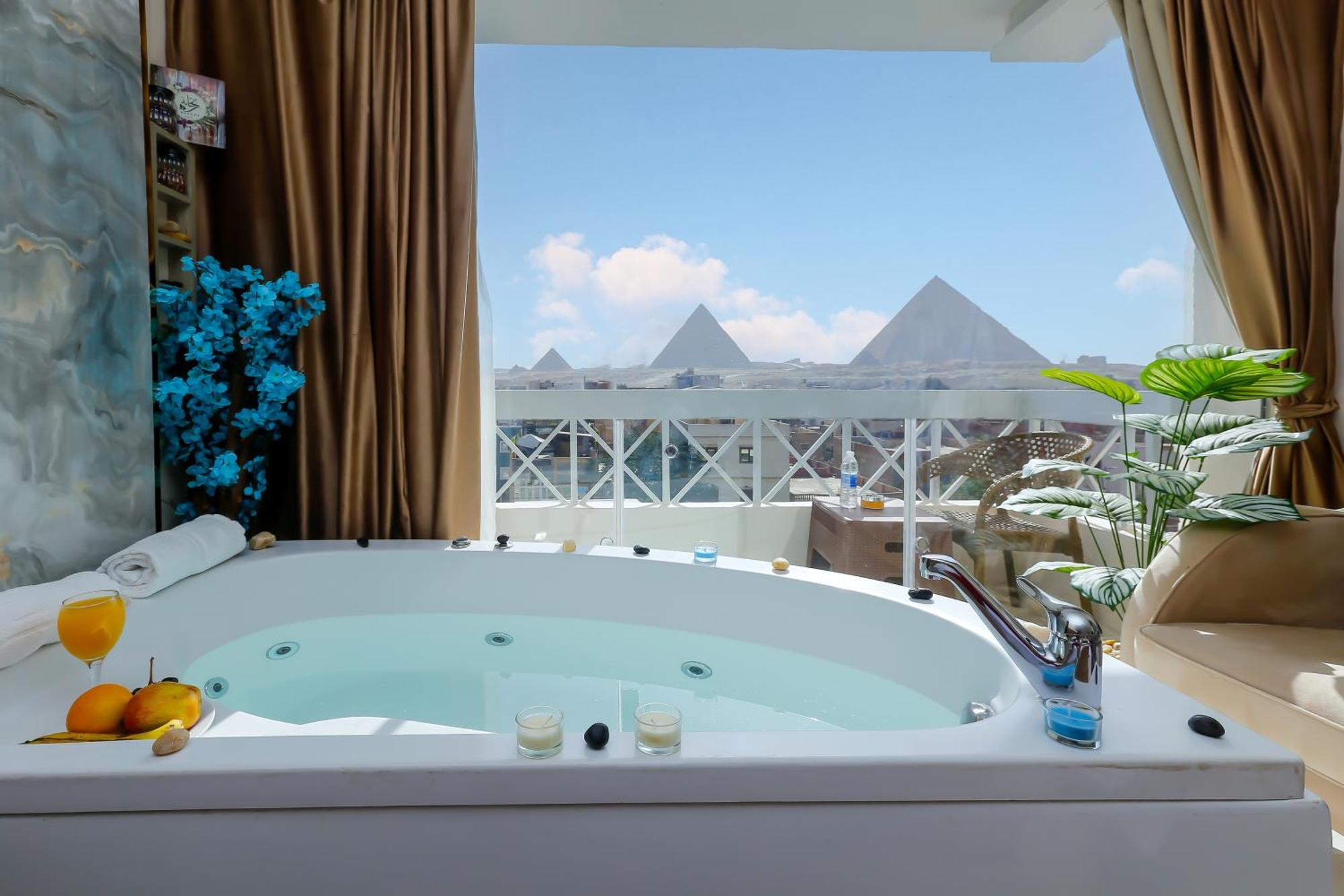 Horizon Pyramid View Inn Kafret el-Gabal Екстериор снимка