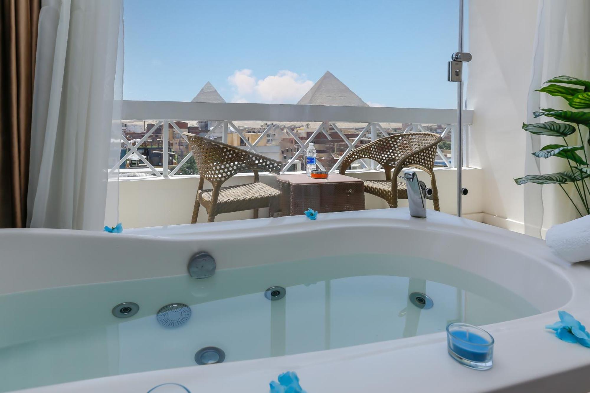 Horizon Pyramid View Inn Kafret el-Gabal Екстериор снимка